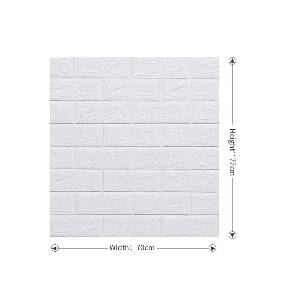 3D Wall Stickers Faux Brick Bedroom Home Decor Waterproof Self Adhesive Living Room Wallpaper