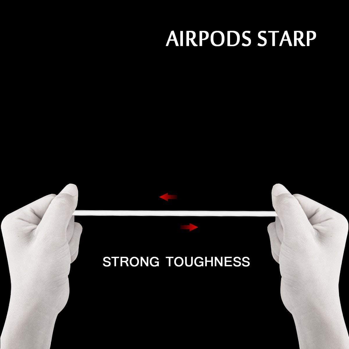 Anti Lost Silicone Earphone Rope Holder Cable For AirPods Strap Wireless Bluetooth Headphone Neck Strap Cord String 55CM