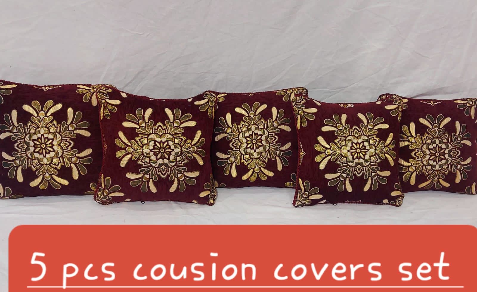 👉 5 PCS Cushions covers set 👌 💯  👉 Fabric Velvet ❤