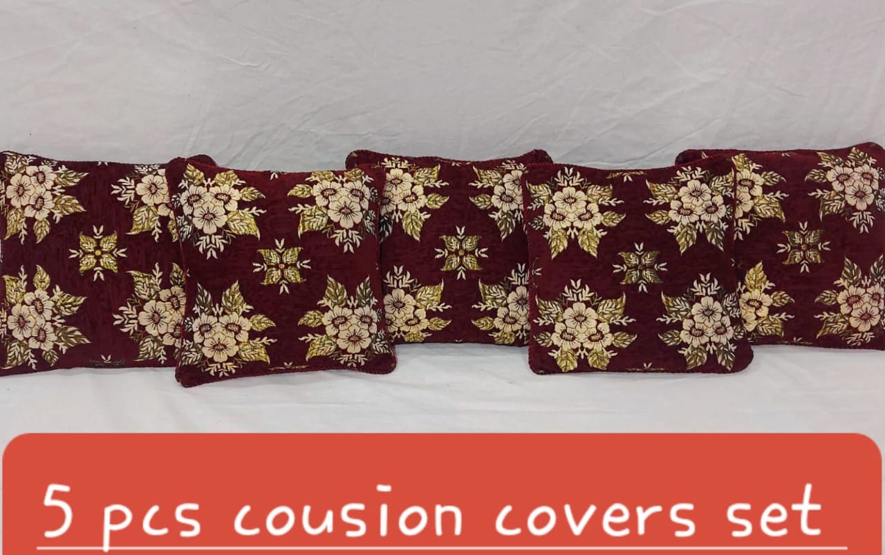 👉 5 PCS Cushions covers set 👌 💯  👉 Fabric Velvet ❤