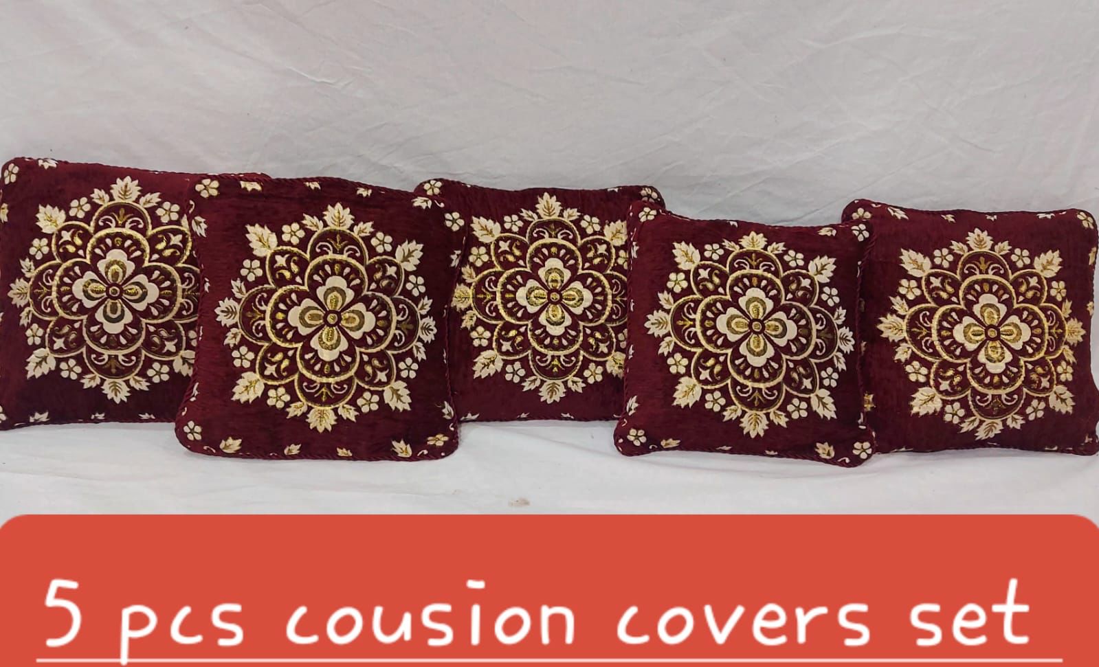 👉 5 PCS Cushions covers set 👌 💯  👉 Fabric Velvet ❤