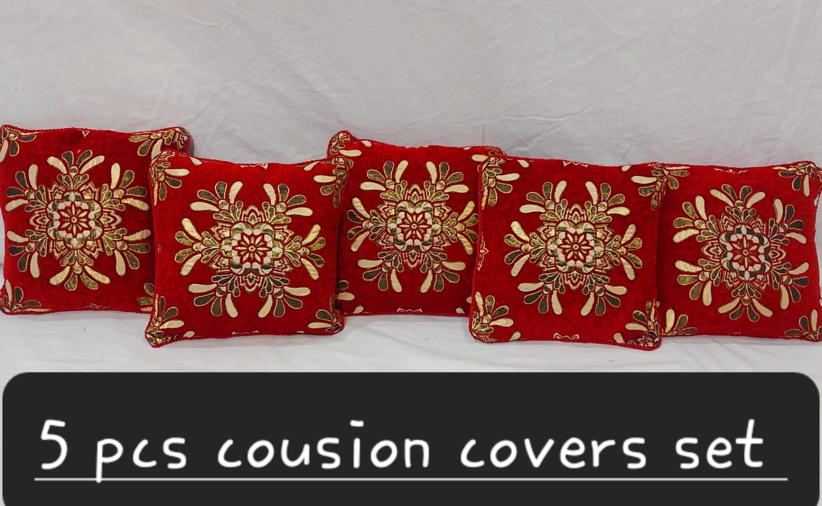 👉 5 PCS Cushions covers set 👌 💯  👉 Fabric Velvet ❤