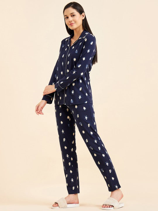 Linen Comfy Night Pajama Suit for Girls &amp; Women