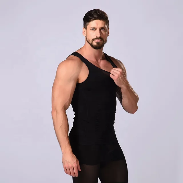 Slim n Fit Body Shaper Vest Shirt - Tank Top Sleeveless Shapewear For Men