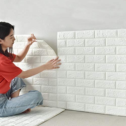 3D Wall Stickers Faux Brick Bedroom Home Decor Waterproof Self Adhesive Living Room Wallpaper